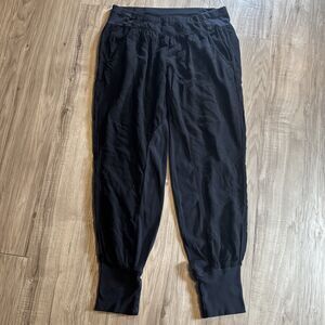 Splendid Made In USA Cotton Black Lightweight Joggers Pockets Size Medium